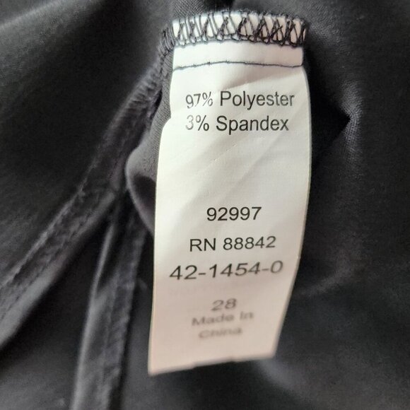 NWT Eloquii Black Satin Off The Shoulder Cowl Neck Blouse Top Womens 28 - Picture 8 of 13